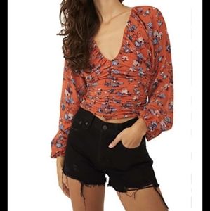 Free People Final Rose Blouse